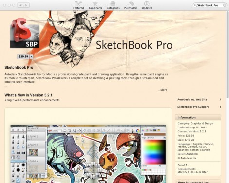 07_app_sketchbook_pro 排名前20位的Mac App Store應(yīng)用程序平面設(shè)計(jì)師。